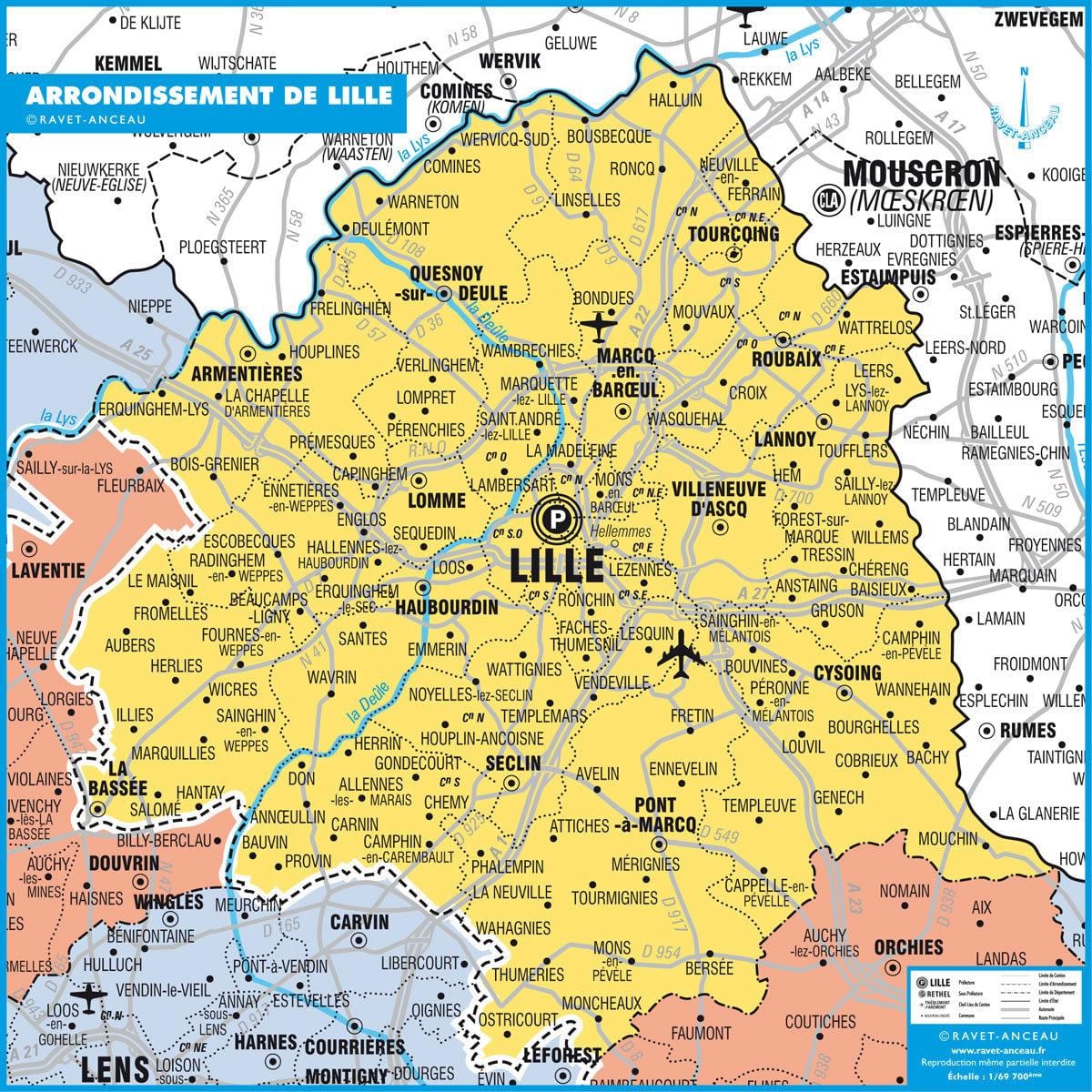 mapa de Lille estat