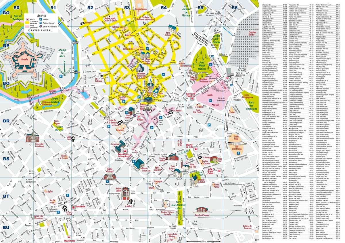mapa de Lille lloc 