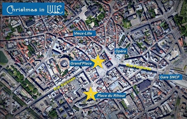 mapa de Lille mercat de nadal