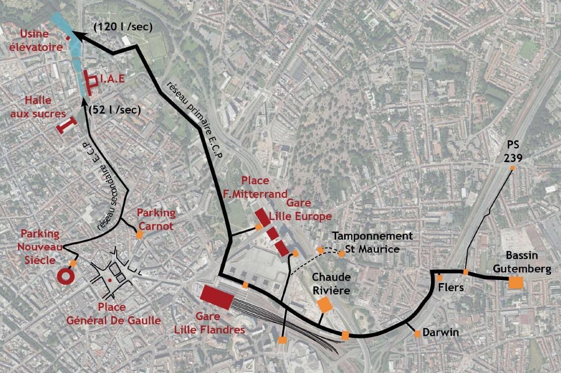 mapa de Lille vaixell