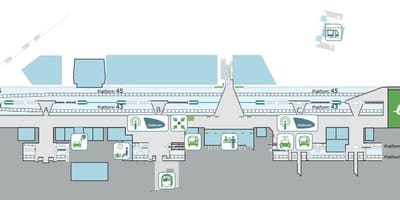 Mapa de Lille europa estació de tren